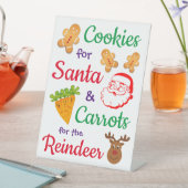 Cookies für das Santa, Niedliche und farbenfrohe T Sockelschild (In Situ)