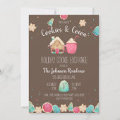 Cookies für den Urlaub und Kakaoschokolade Einladung (Vorderseite)