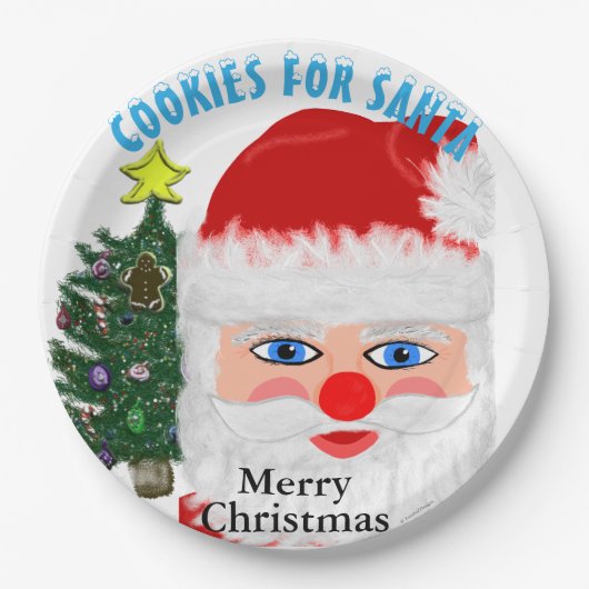 Cookies für den Weihnachtsbaum Pappteller (Vorderseite)