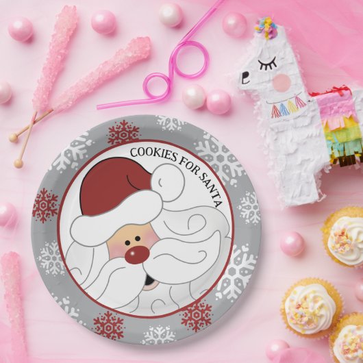 Cookies für den Weihnachtsmann Adorable ArtbyJess Pappteller (Party)