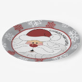 Cookies für den Weihnachtsmann Adorable ArtbyJess Pappteller (Schrägansicht)