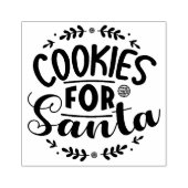 Cookies für den Weihnachtsmann Gummistempel (Prägung)