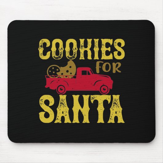 Cookies für den Weihnachtsmann Mousepad (Vorne)
