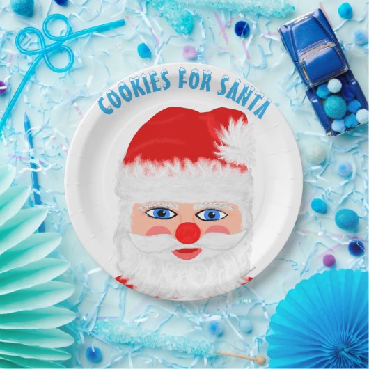 Cookies für den Weihnachtsmann Pappteller (Party)