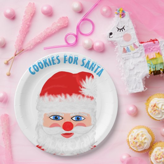 Cookies für den Weihnachtsmann Pappteller (Party)