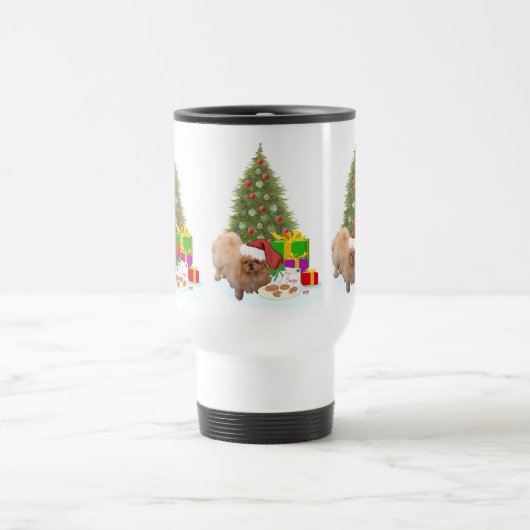 Cookies für den Weihnachtsmann Reisebecher (Mittel)