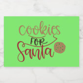 Cookies für die Aufbewahrung des Santa 1 Food Cont Lebensmitteletikett (Einzelnes Label)
