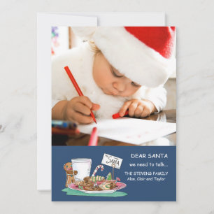 Cookies für die Santa Foto Card Feiertagskarte