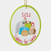 Cookies für die "Santa Quarantine 2020" Keramik Ornament (Rechts)