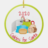 Cookies für die "Santa Quarantine 2020" Keramik Ornament (Hinten)