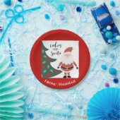 Cookies für die Weihnachtskids Name Pappteller (Party)