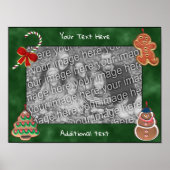 Cookies für Ihren Urlaub Candy Cane Erstellen Sie Poster (Vorne)