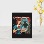 Cookies für Krampus Funny Christmas Xmas Krampus G Karte (Gelbe Blume)
