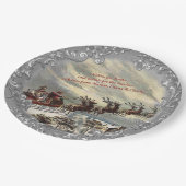 Cookies für Santa 🎅(benutzerdefinierbar) Pappteller (Schrägansicht)