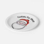 Cookies für Santa Pappteller (Schrägansicht)