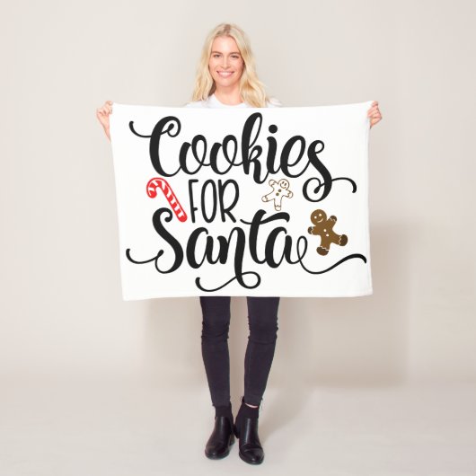 Cookies für Weihnachten Fleecedecke (Beispiel)