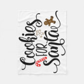 Cookies für Weihnachten Fleecedecke (Vorderseite)