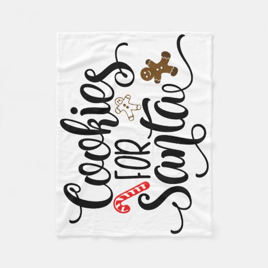 Cookies für Weihnachten Fleecedecke (Vorderseite)