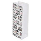 Cookies für Weihnachten Geschenktüte Für Weinflaschen (Vorderseite Schrägansicht)