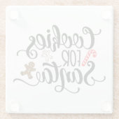 Cookies für Weihnachten Glasuntersetzer (Rückseite)