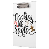 Cookies für Weihnachten Klemmbrett (Links)