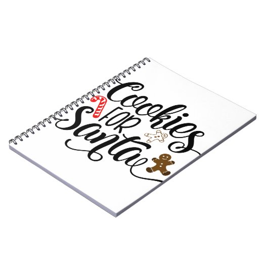 Cookies für Weihnachten Notizblock (Linke Seite)