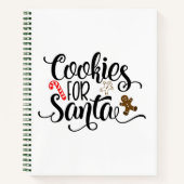 Cookies für Weihnachten Notizblock (Vorderseite)