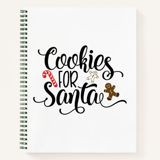 Cookies für Weihnachten Notizblock (Vorderseite)