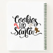 Cookies für Weihnachten Notizblock (Rückseite)