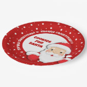 Cookies für Weihnachten Pappteller (Schrägansicht)