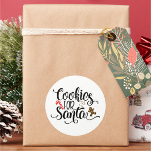 Cookies für Weihnachten Runder Aufkleber