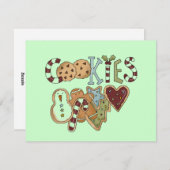 Cookies für Weihnachtsgeschenke und Geschenke Feiertagskarte (Vorne/Hinten)