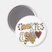 Cookies für Weihnachtsgeschenke und Geschenke Magnet (Vorderseite/Rückseite)