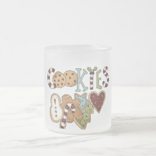 Cookies für Weihnachtsgeschenke und Geschenke Mattglastasse