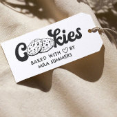Cookies, gebacken mit Liebe durch individuelle Nam Gummistempel