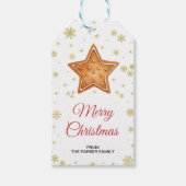 Cookies, Geschenketiketten, Weihnachtsfavoriten Geschenkanhänger (Vorderseite)