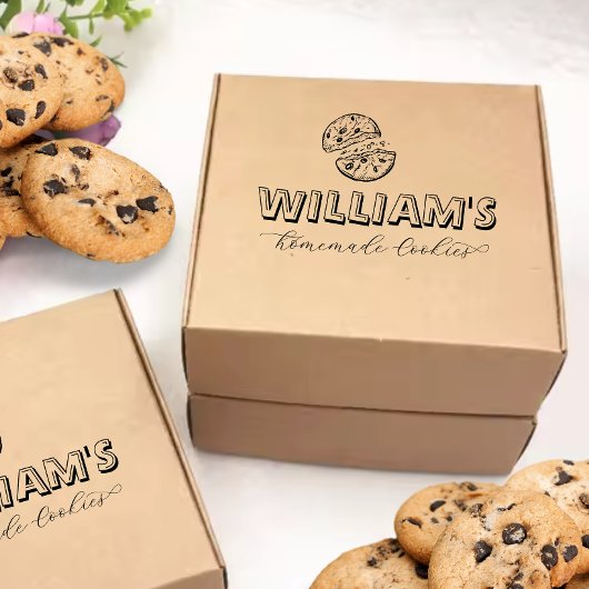 Cookies große Briefmarke aus Kautschuk Gummistempel