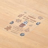 Cookies & Hot Cocoa Chocolate Kids Winter Birthday Acryleinladungen (Ablage )