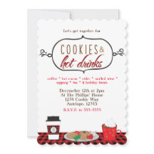 Cookies & Hot Drinks Feierlichkeiten Einladungen