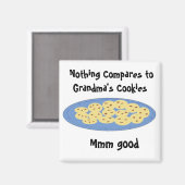 Cookies im Weihnachtshaus Magnet (Vorderseite/Rückseite)