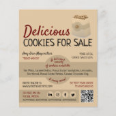 Cookies in Bag, Cookie Sales Fundraising Flyer (Vorne)