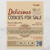 Cookies in Bag, Cookie Sales Fundraising Flyer (Vorne)