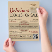 Cookies in Bag, Cookie Sales Fundraising Flyer (Hand)