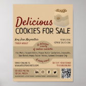 Cookies in Bag, Cookie Sales Fundraising Poster (Vorne)