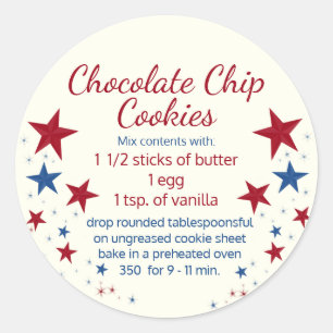 Cookies in einem Jar Topper Runder Aufkleber