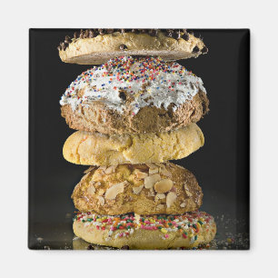 Cookies in einem Stapel Magnet