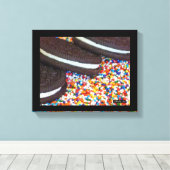 Cookies in Sprinklen Leinwanddruck (Insitu (Holzboden))