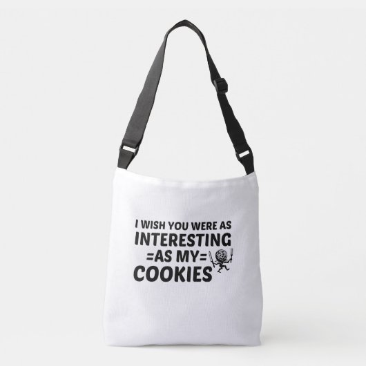 COOKIES INTERESSANT FÜR SIE TRAGETASCHEN MIT LANGEN TRÄGERN (Vorderseite)