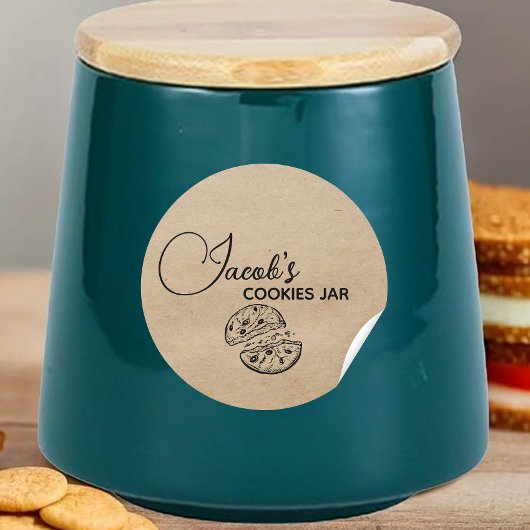 Cookies Jar Label Runder Aufkleber