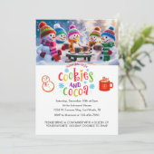 Cookies & Kakao-Cookie-Austausch Personalisiert Einladung (Stehend Vorderseite)